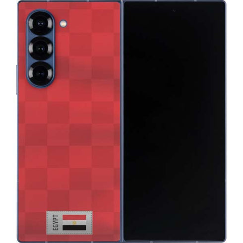 Egypt Soccer Flag Galaxy Z Fold6 Skin