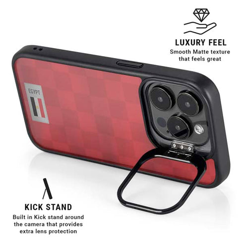 Egypt Soccer Flag iPhone 14 Pro Kickstand Case