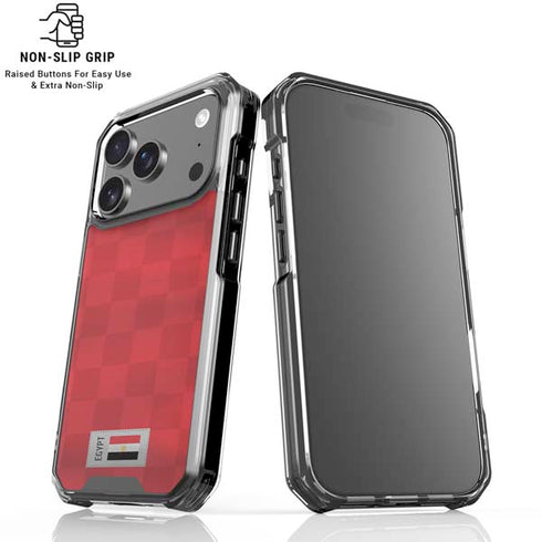 Egypt Soccer Flag iPhone 18 Pro Clear Case