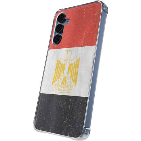 Egyptian Flag Distressed Galaxy A55 5G Clear Case