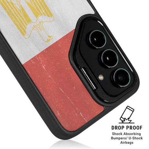 Egyptian Flag Distressed Galaxy S24 Kickstand Case