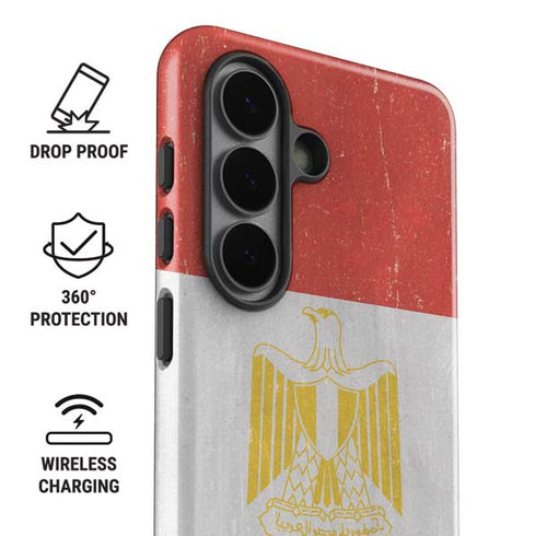 Egyptian Flag Distressed Galaxy S26 Plus Impact Case