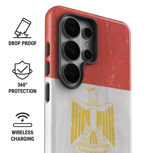 Egyptian Flag Distressed Galaxy S26 Ultra Impact Case