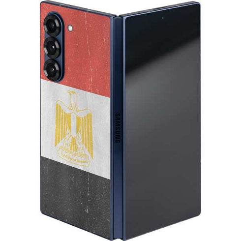 Egyptian Flag Distressed Galaxy Z Fold6 Skin