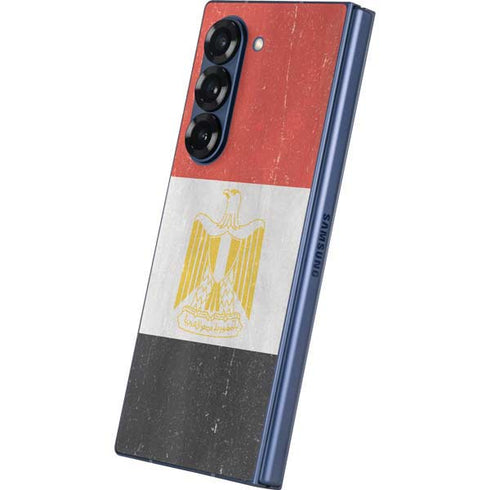 Egyptian Flag Distressed Galaxy Z Fold6 Skin