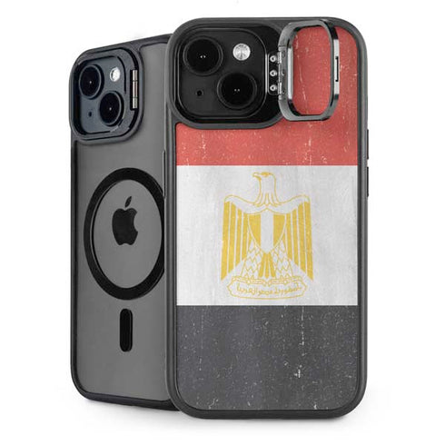 Egyptian Flag Distressed iPhone 14 Plus Kickstand Case