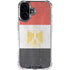 Egyptian Flag Distressed iPhone 16 Clear Case