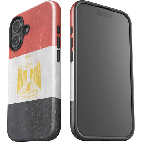 Egyptian Flag Distressed iPhone 16 Impact Case