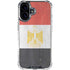 Egyptian Flag Distressed iPhone 16 Plus Clear Case