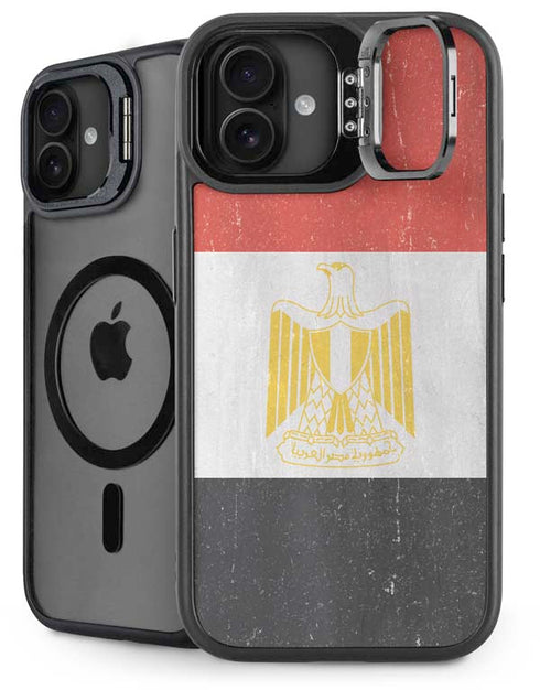 Egyptian Flag Distressed iPhone 16 Plus Kickstand Case