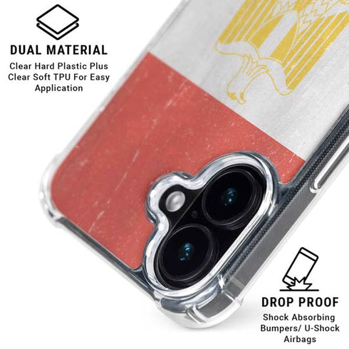 Egyptian Flag Distressed iPhone 16 Plus MagSafe Case