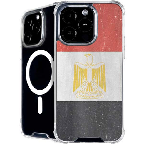 Egyptian Flag Distressed iPhone 16 Pro MagSafe Case