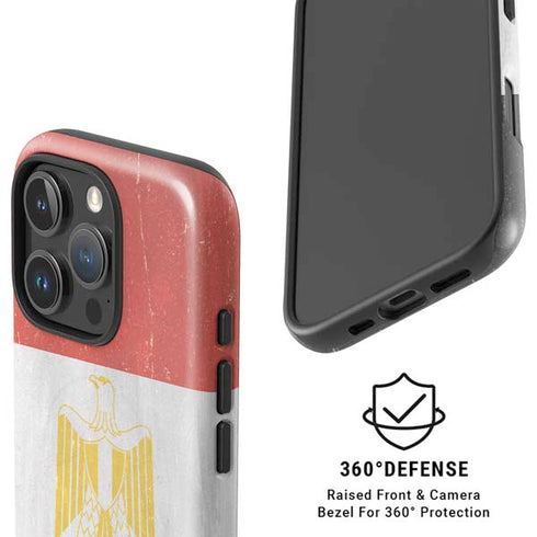 Egyptian Flag Distressed iPhone 16 Pro Magsafe Impact Case