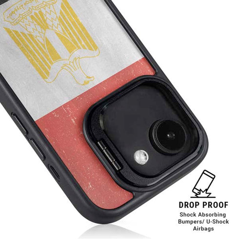 Egyptian Flag Distressed iPhone 16e Kickstand Case