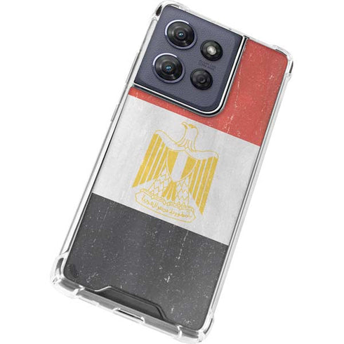 Egyptian Flag Distressed Moto G 5G (2025) Clear Case
