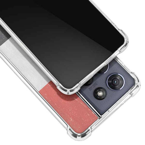 Egyptian Flag Distressed Moto G Power 5G (2025) Clear Case