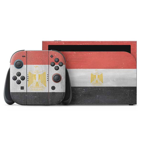 Egyptian Flag Distressed Nintendo Skins