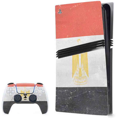 Egyptian Flag Distressed PlayStation PS5 Skins