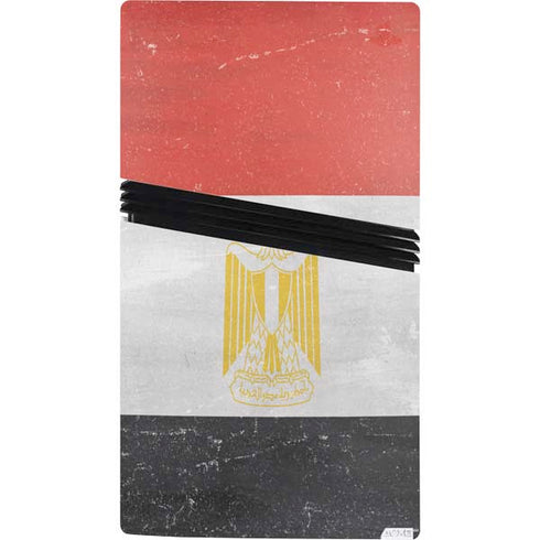 Egyptian Flag Distressed PS5 Pro Bundle Skin