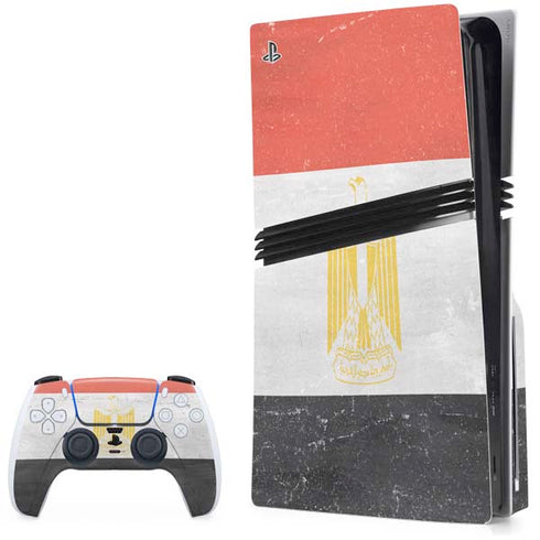 Egyptian Flag Distressed PlayStation PS5 Skins