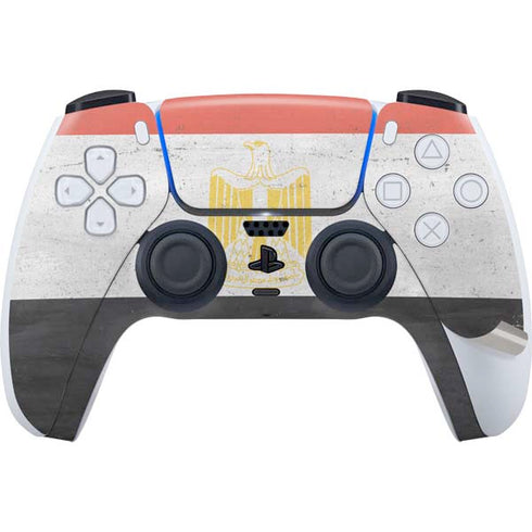 Egyptian Flag Distressed PS5 Pro Disk Bundle Skin