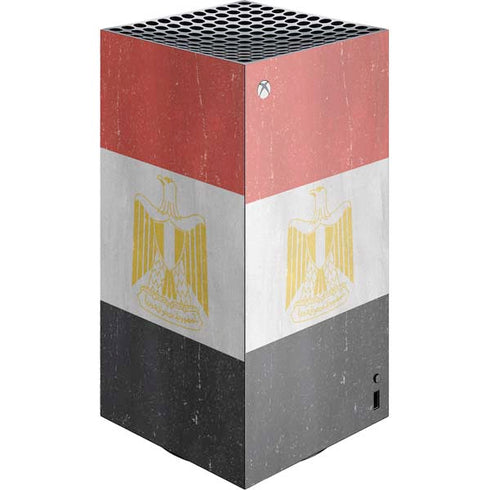 Egyptian Flag Distressed XBox Series X Digital Edition Console Skin