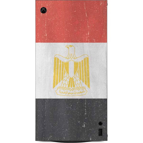Egyptian Flag Distressed XBox Series X Digital Edition Console Skin