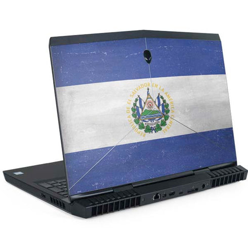 El Salvador Flag Distressed Dell Alienware Skin