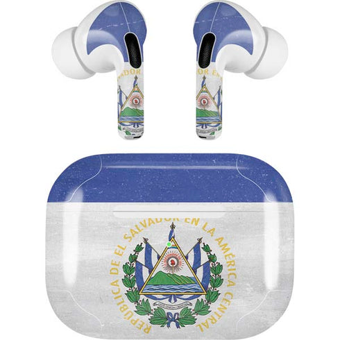 El Salvador Flag Distressed AirPods Skins