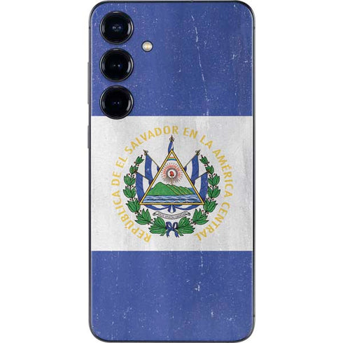 El Salvador Flag Distressed Galaxy A16 5G Skin