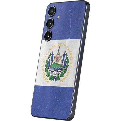 El Salvador Flag Distressed Galaxy A16 5G Skin