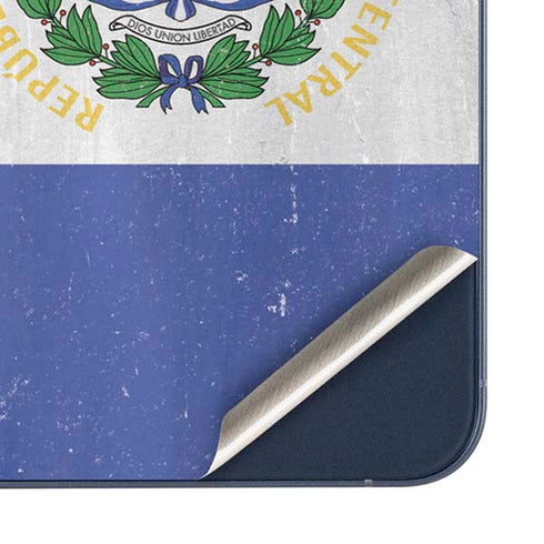 El Salvador Flag Distressed Galaxy A35 5G Skin