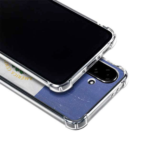 El Salvador Flag Distressed Galaxy A36 5G Clear Case