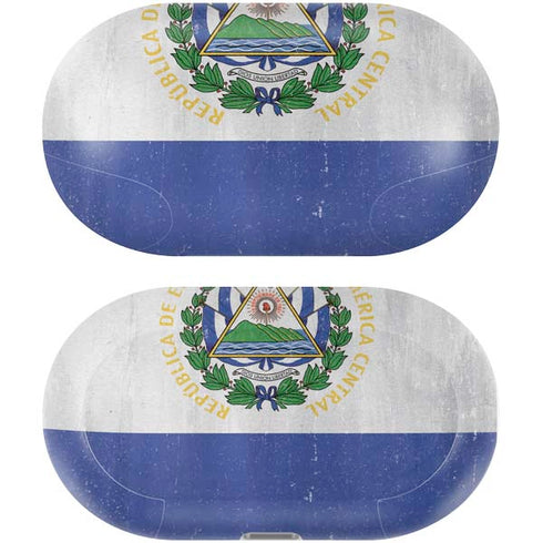 El Salvador Flag Distressed Galaxy Buds Plus Skin