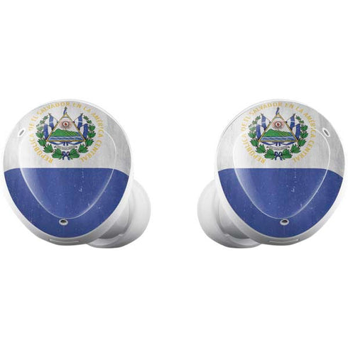 El Salvador Flag Distressed Galaxy Buds Plus Skin