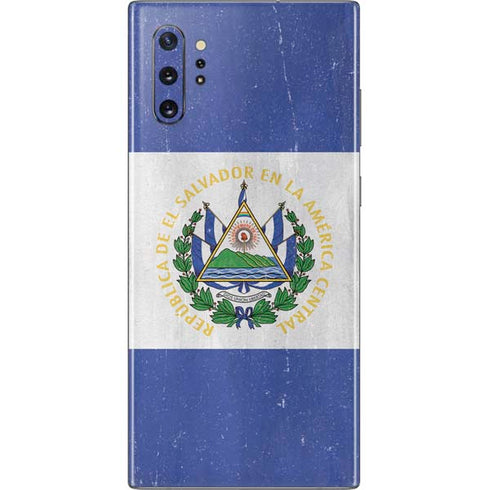 El Salvador Flag Distressed Galaxy Note 10 Plus Skin