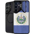 El Salvador Flag Distressed Galaxy S25 Plus Kickstand Case