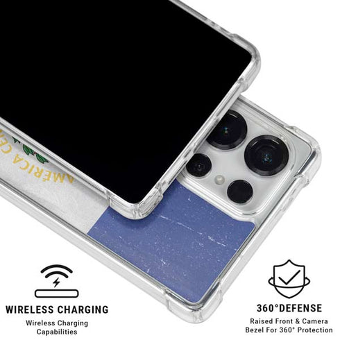 El Salvador Flag Distressed Galaxy S25 Ultra Clear Case