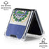 El Salvador Flag Distressed Galaxy Z Flip6 Clear Case