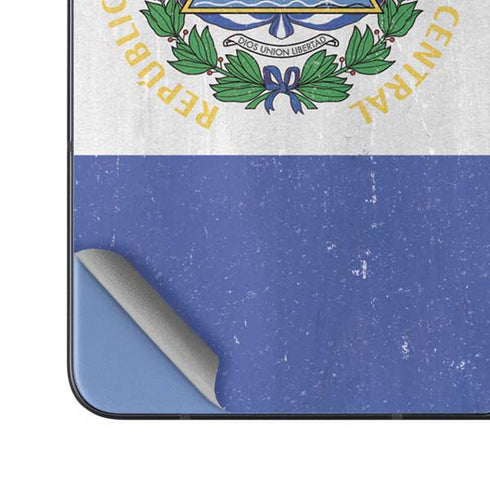 El Salvador Flag Distressed Galaxy Z Fold5 5G Skin