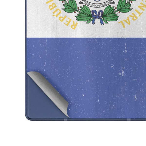 El Salvador Flag Distressed Galaxy Z Fold6 Skin