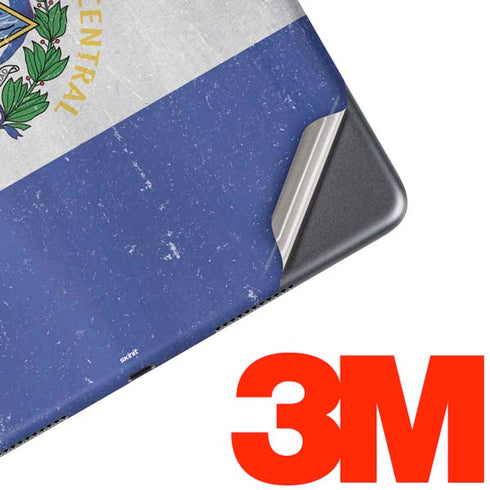 El Salvador Flag Distressed iPad Skins