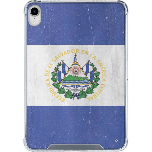 El Salvador Flag Distressed iPad 11th Gen (2025) Clear Case