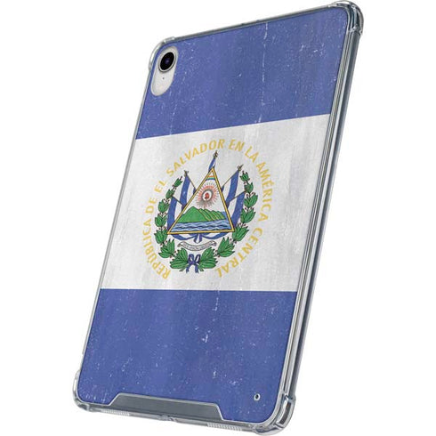 El Salvador Flag Distressed iPad 11th Gen (2025) Clear Case