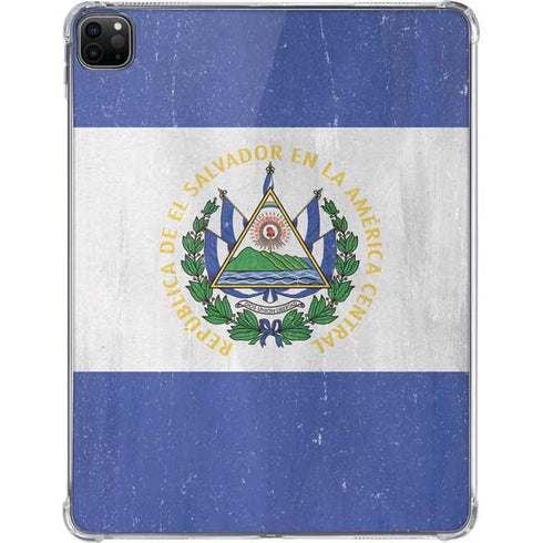 El Salvador Flag Distressed iPad Pro 11in (2024) Clear Case