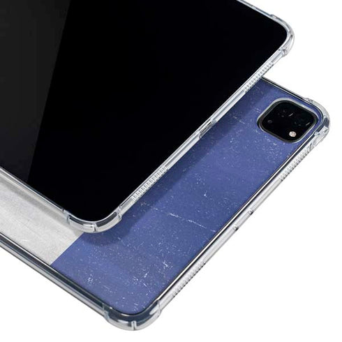 El Salvador Flag Distressed iPad Pro 11in (2024) Clear Case