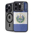El Salvador Flag Distressed iPhone 13 Pro Max Kickstand Case