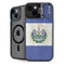 El Salvador Flag Distressed iPhone 15 Kickstand Case