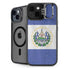 El Salvador Flag Distressed iPhone 15 Plus Kickstand Case
