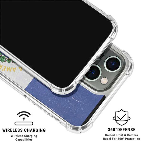 El Salvador Flag Distressed iPhone 16 Pro Max Clear Case